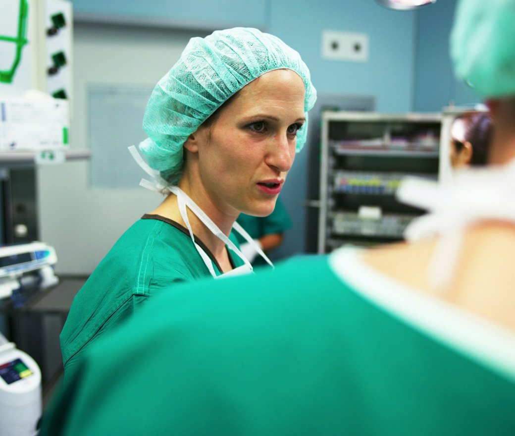 Healthcare professionals in a training session